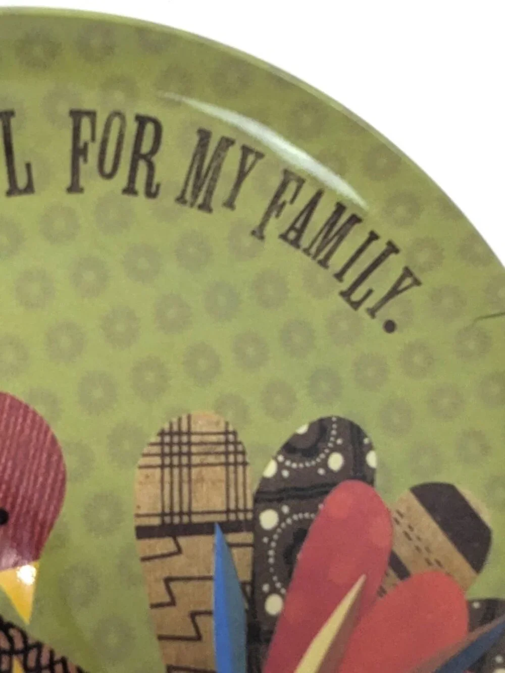 Pottery Barn Kids Thanksgiving Melamine Plates Turkey Thankful For Set Of 4